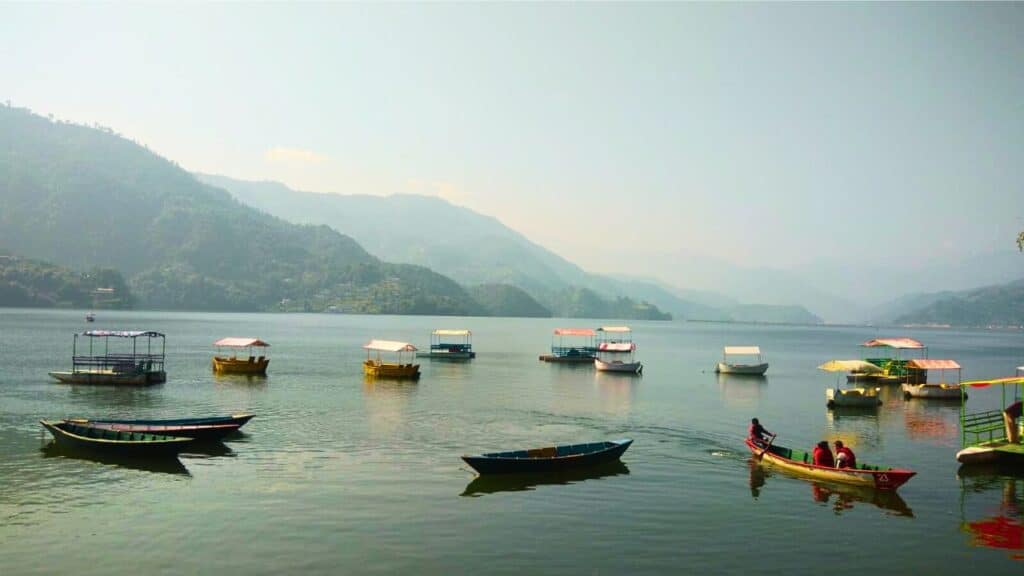Phewa lake pokhara nepal