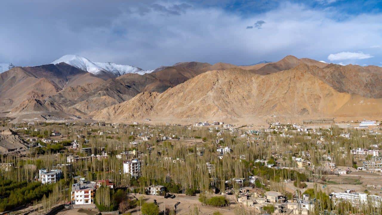 Himalayan valley in leh ladakh