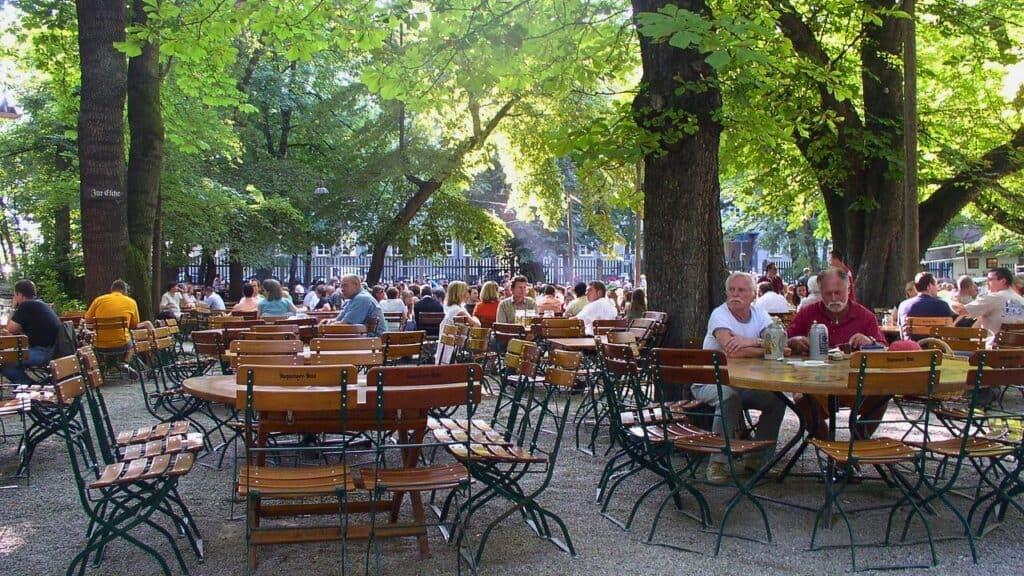 Beer garden Munich