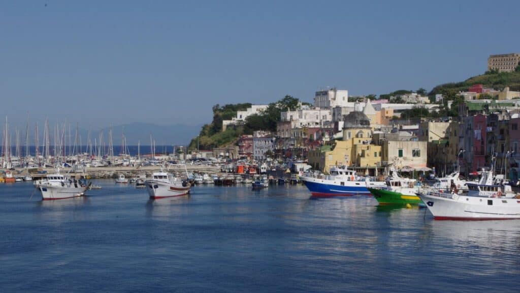 Procida village in Campania region Italy