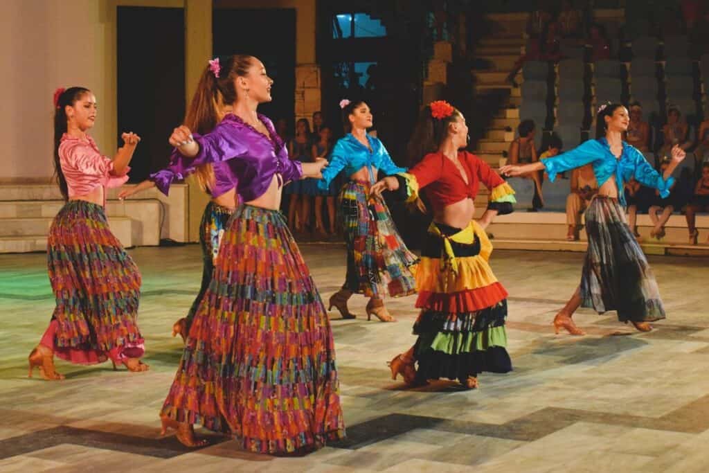 Spanish woman dancers flamenco